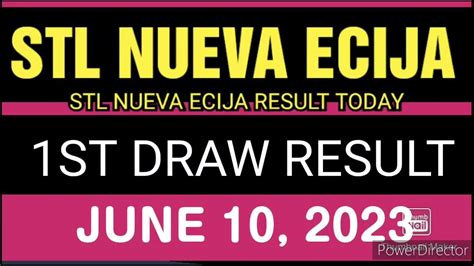 stl nueva ecija result today 2023|1ST DRAW, STL NUEVA ECIJA 10:30AM Result Today .